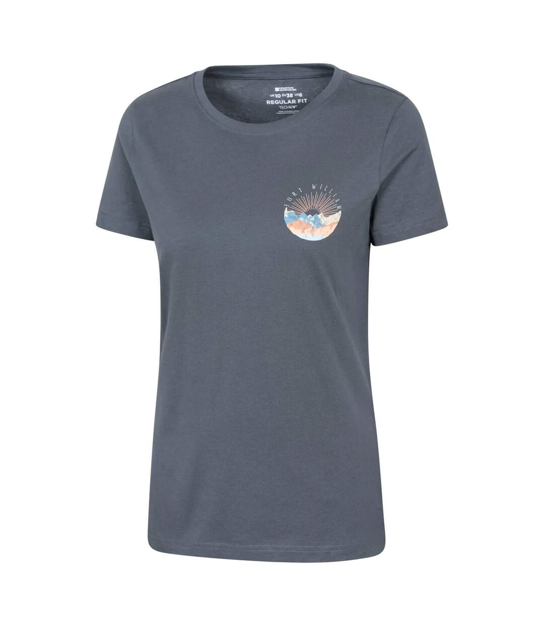 T-shirt Motif/style Anneaux De Croissance D´un Arbre Fort William Femme Bleu Foncé Mountain Warehouse-3