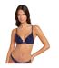 Soutien-gorge ampliforme coques moulées bleu marine Alixa