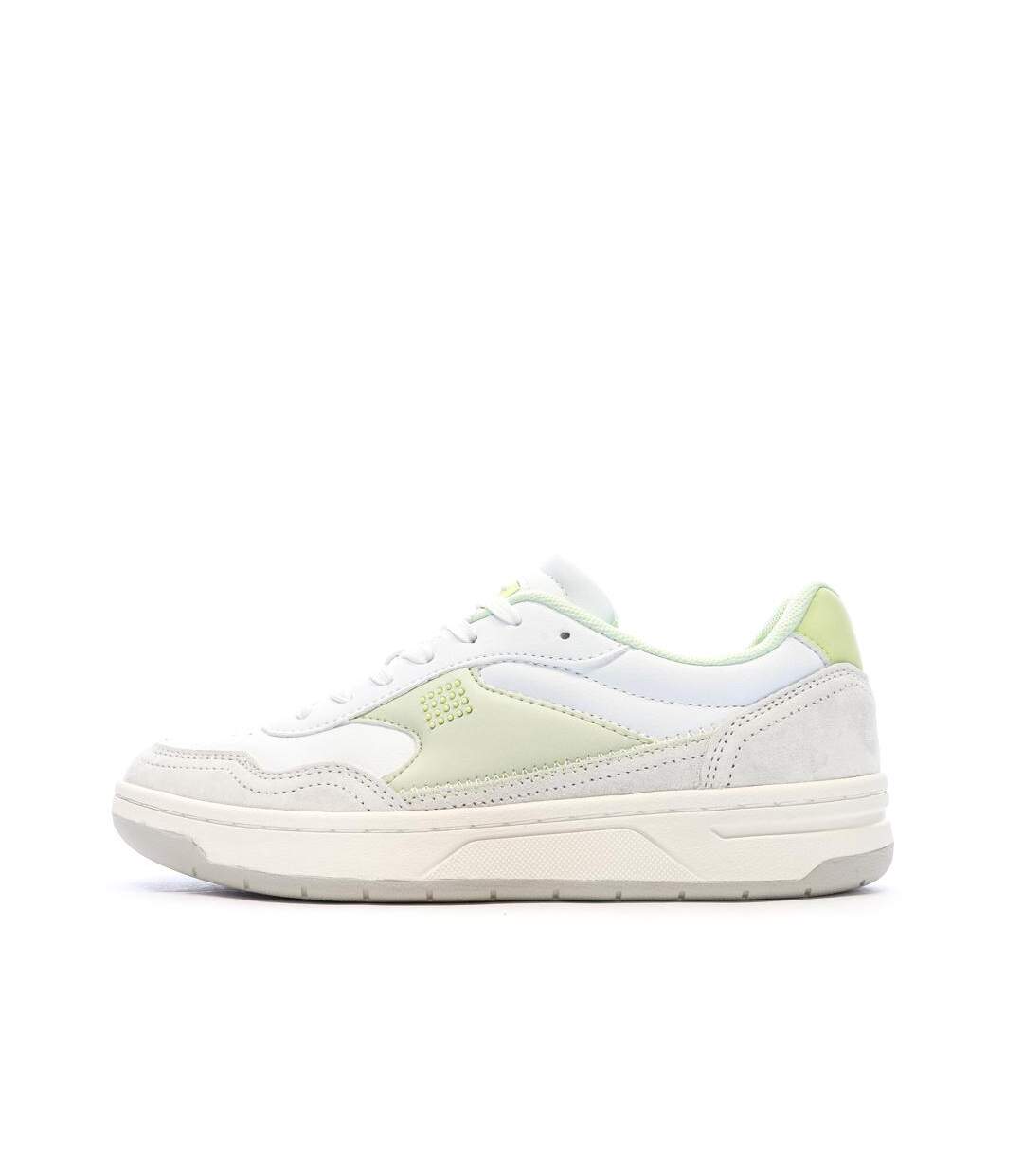 Baskets blanc/jaune femme tbs almeria-1