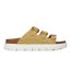 Womens/ladies Ushuaia Platform Sandals Sand Bench-1