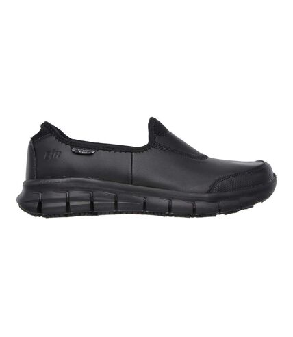Skechers Occupational Womens/Ladies Sure Track Slip On Work Shoes (Black) - UTFS4028