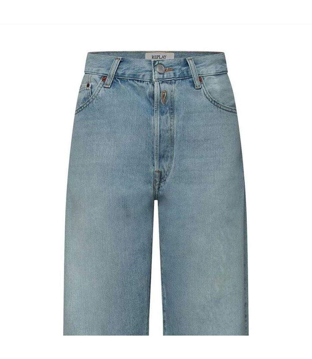 Womens/ladies 9zero1 Straight Jeans Blue Replay-3