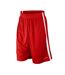 Spiro Mens Basketball Shorts (Red/White)