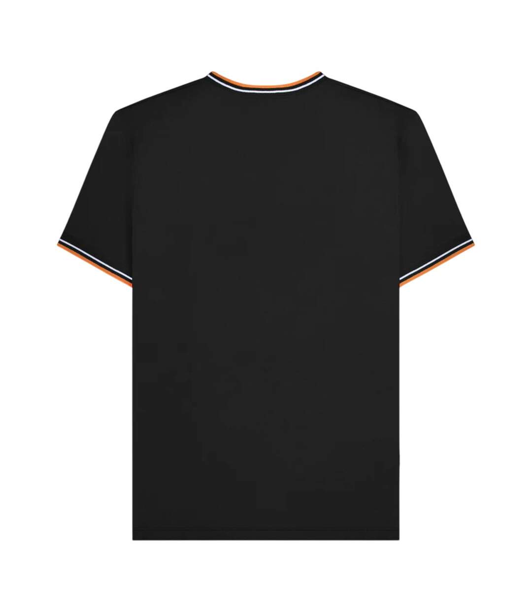 T-shirt Aw24 Homme Noir Blanc Orange Lambretta-3