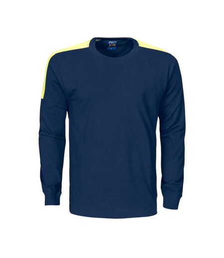 Mens 2020 T-shirt Navy Yellow Projob