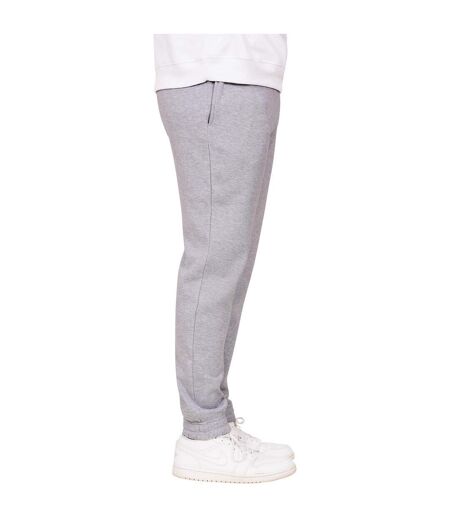 Unisex adult blended core ringspun cotton tall jogging bottoms heather grey Casual Classics