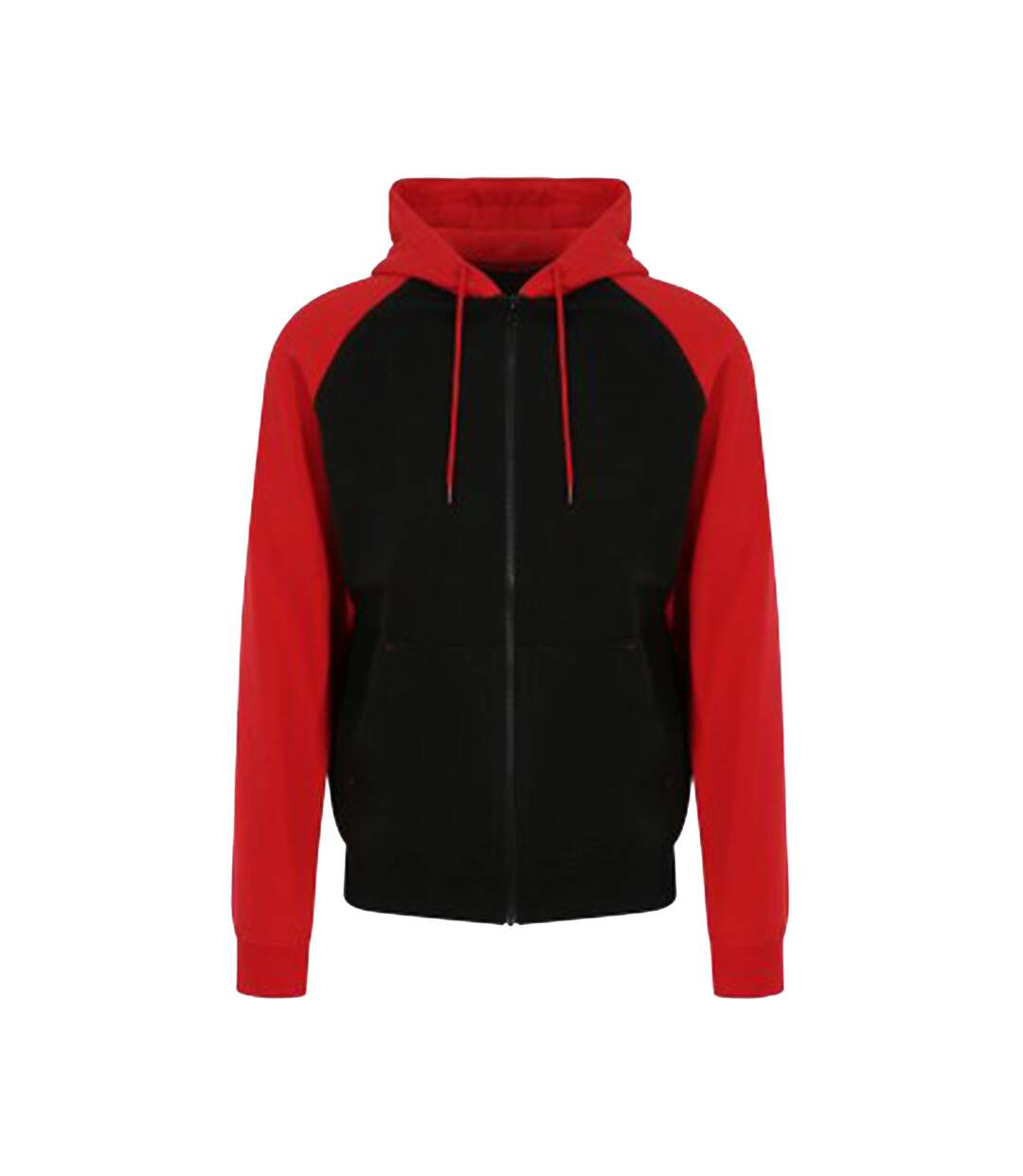 Veste baseball hommes noir / rouge AWDis-1