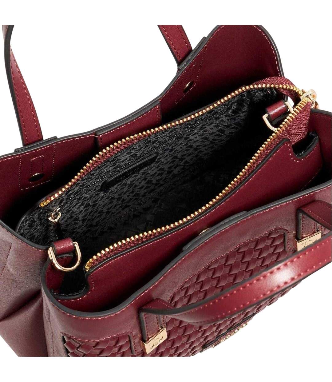 Sac À Main Motif/style Tissé Deavie Taille Unique Bordeaux Dune London-3
