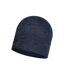 Merino Wool Beanie Navy Blue Buff-1