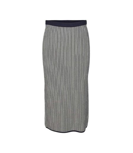 Jupe marine à rayures femme vero moda gold pinstripe
