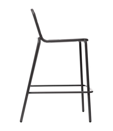 Chaise haute de jardin empilable design Phuket - Gris graphite