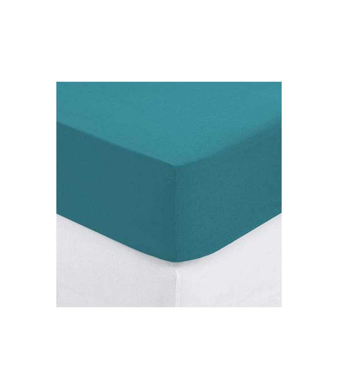 Drap Housse Intérieur 140x190cm Bleu Canard-2