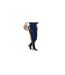 Pantalon De Survêtement Motif/style Real Madrid Cf Femme Bleu Marine Nuit Adidas-1