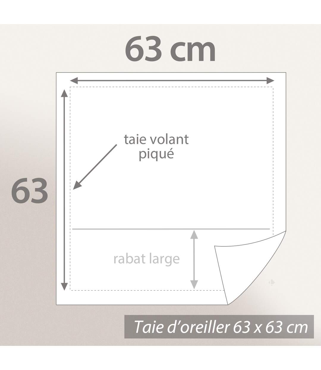 Parure de lit FLORISSANE polyester microfibre Taie 63x63 cm-5