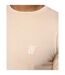 T-shirt Einstip Homme Beige Gris Chiné Crosshatch-4