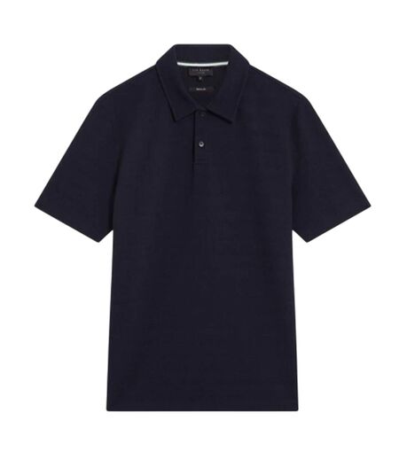 Polo Motif/style Texturé Homme Bleu Marine Ted Baker