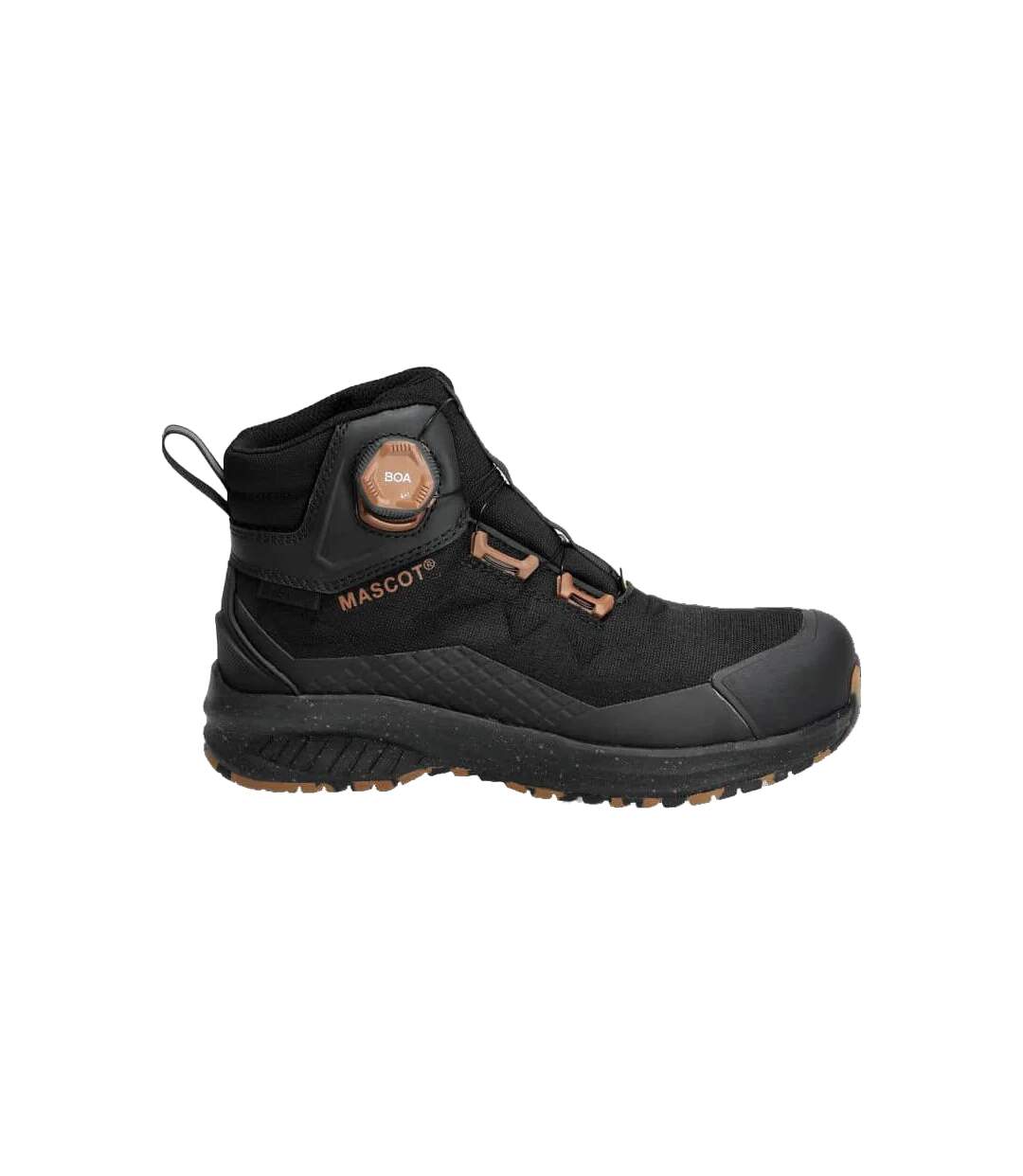 Unisex Adult Footwear Customised Safety Boots Black Mascot-1