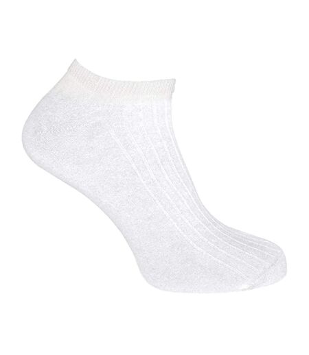 3 Pack Womens 100% Cotton Trainer Socks