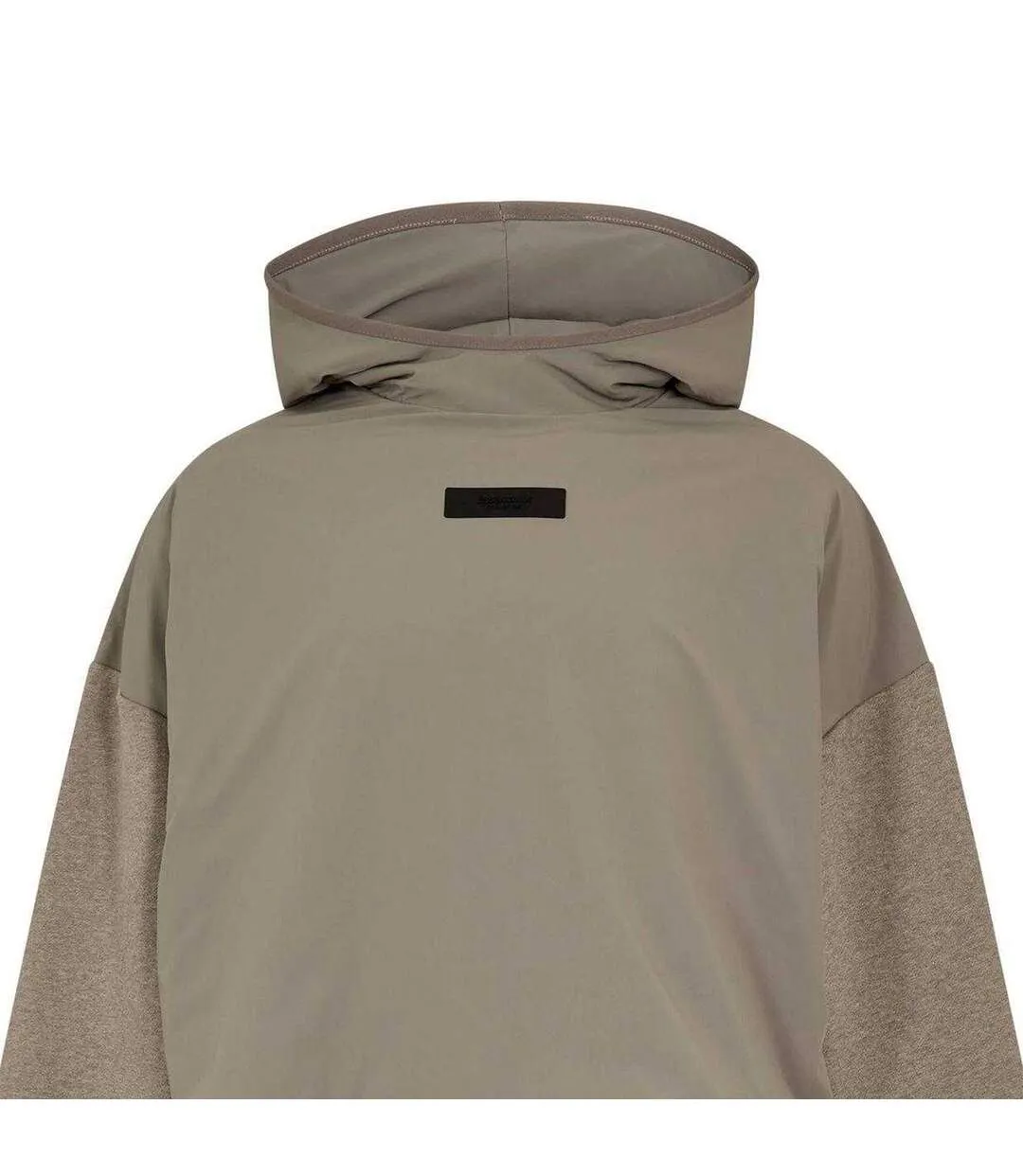 Sweat À Capuche Motif/style Superposé Homme Gris Gris Chiné Fear Of God Essentials-3