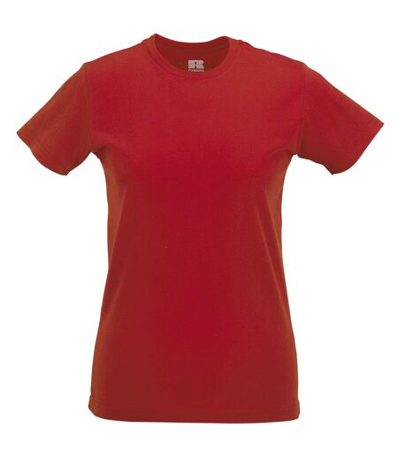 Russell Ladies/Womens Slim Short Sleeve T-Shirt (Classic Red)