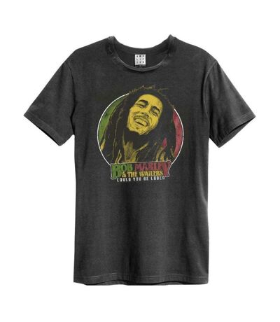 Amplified Mens Will You Be Loved Bob Marley T-Shirt (Charcoal)