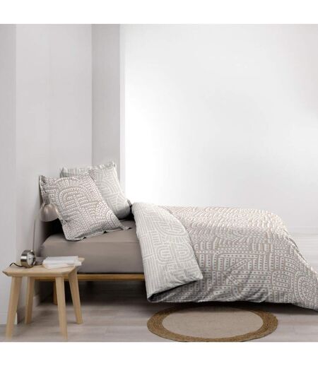Parure de Lit Réversible 3 Pièces Eliot 240x220cm Naturel