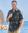 Men's Jungle Print Poplin Shirt Atlas For Men