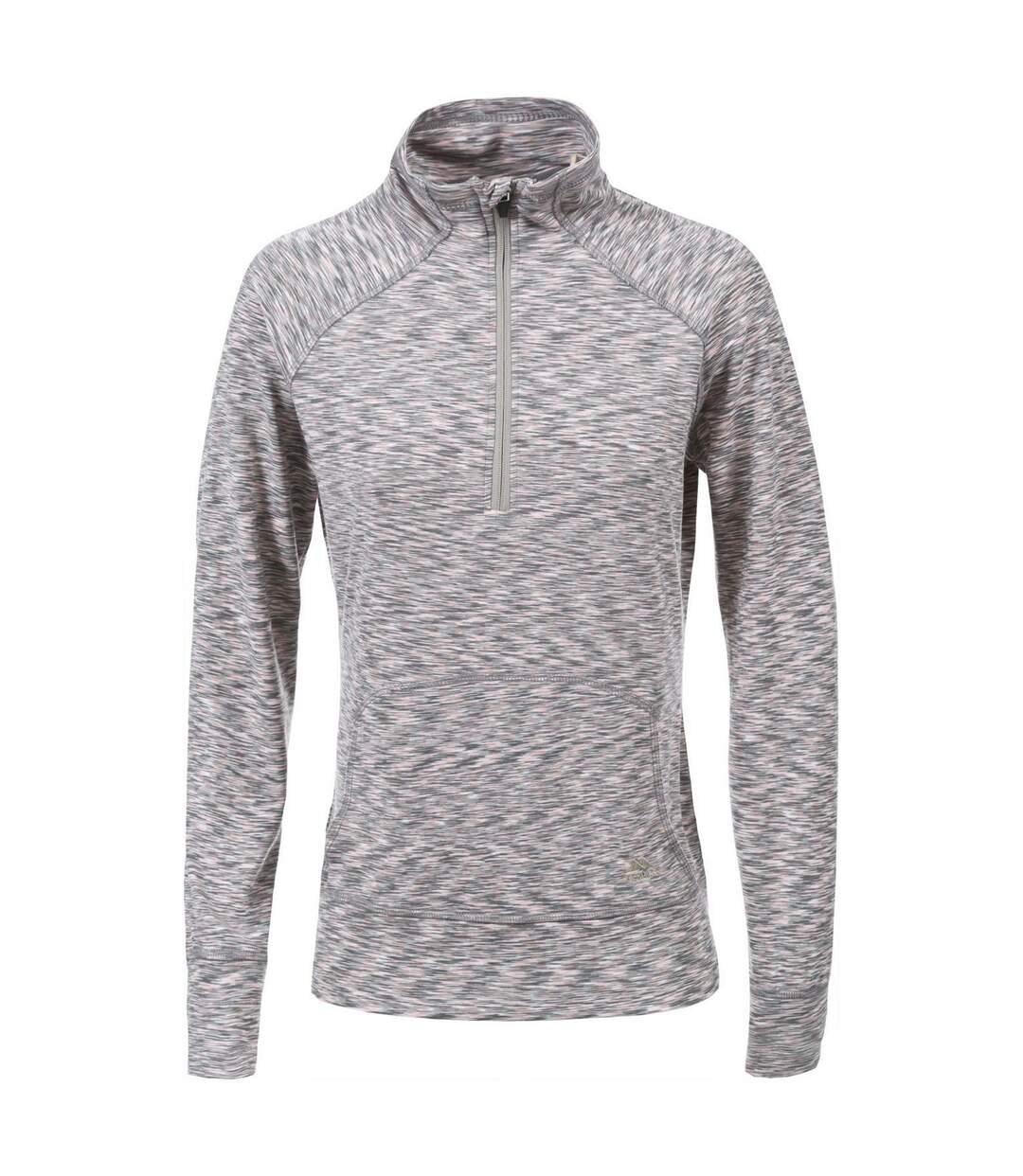 Moxie Haut Polaire À Col Zippé Femme Gris Marne Trespass-2