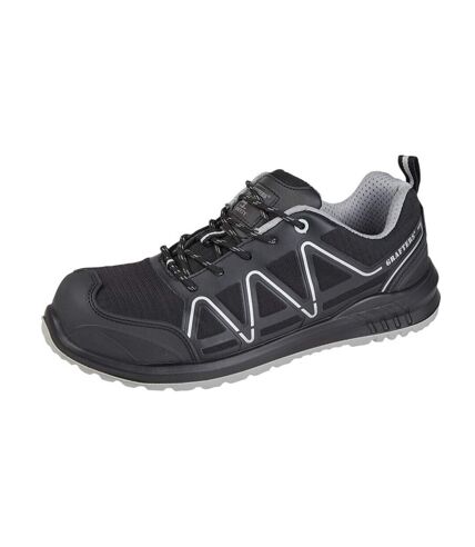 Grafters Mens Safety Trainers (Black/Gray) - UTDF2146