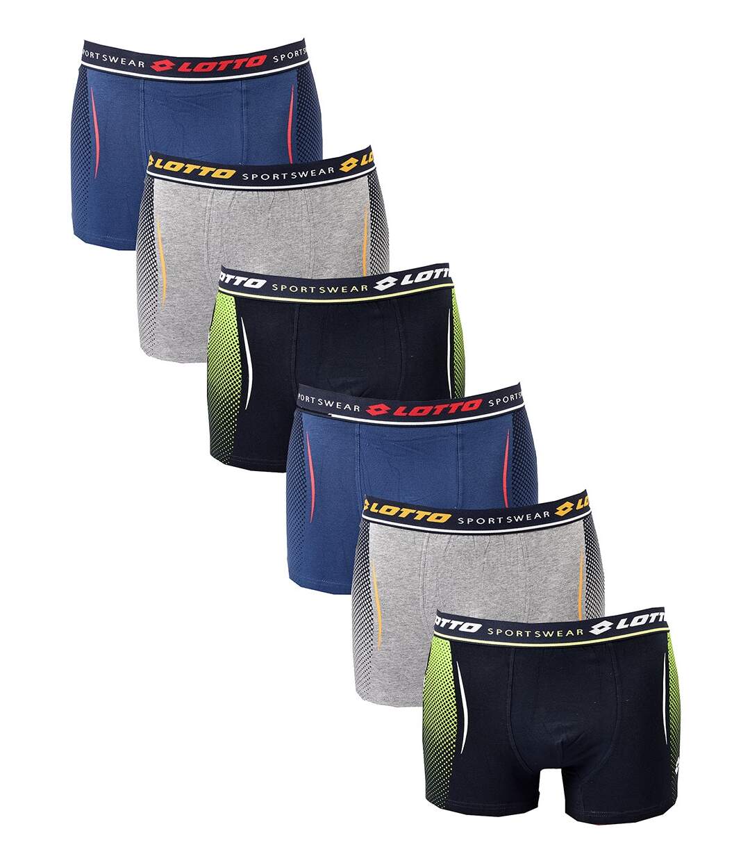 Boxer homme LOTTO Pack de 6 Boxers 0818