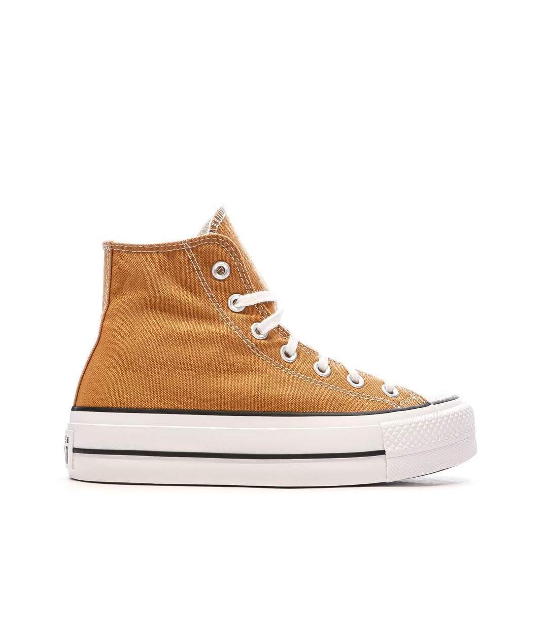 Baskets jaune converse femme chuck taylor all star lift-2