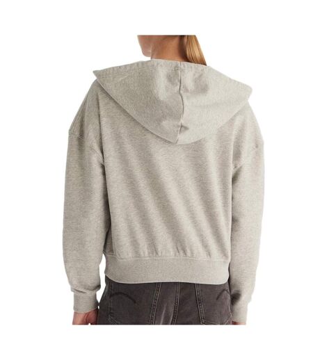 Sweat zippé gris femme calvin klein jeans full