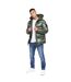 Mens Crosswell High Shine Jacket Dark Olive Crosshatch-1