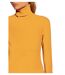 Pull femme manches longues fin - Col roulé - Couleur jaune