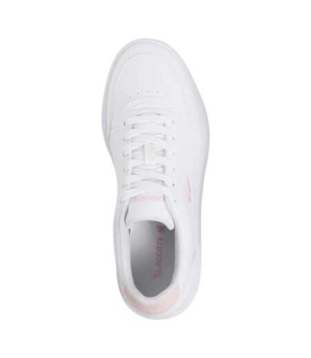 Baskets Court Pro Femme Blanc Rose Lacoste