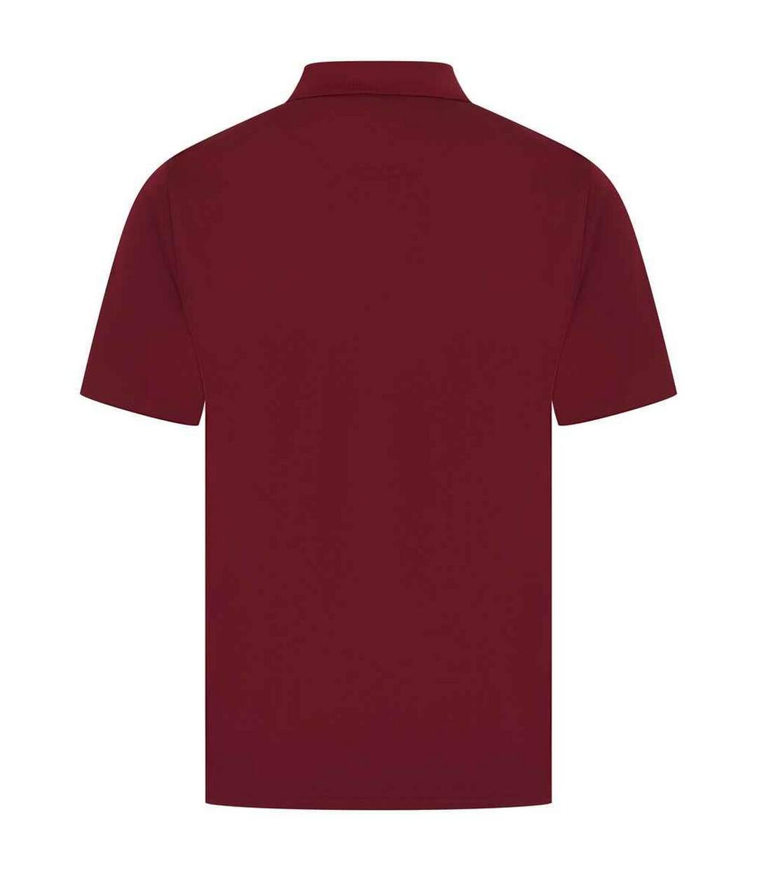 Mens pique polo shirt burgundy Henbury