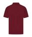 Mens pique polo shirt burgundy Henbury