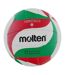 Ballon De Volley-ball V5m1500 Taille 5 Blanc Vert Rouge Molten-1