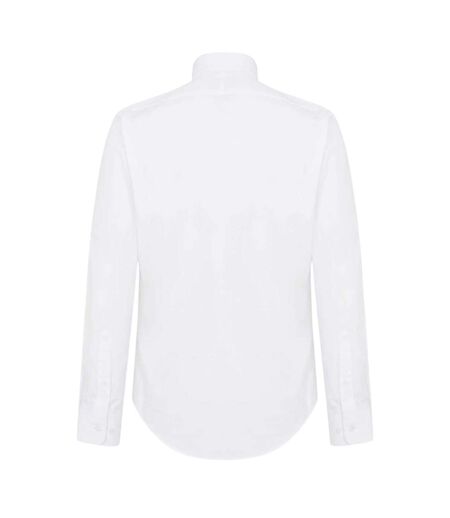 Chemise Manches Longues Homme Blanc Haines And Bonner