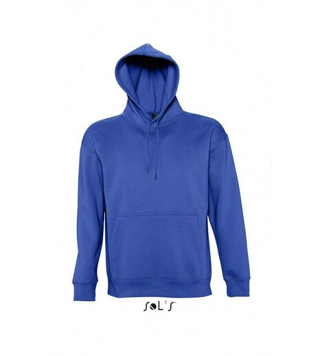 Sweat shirt capuche poche kangourou unisexe - 13251 - bleu royal