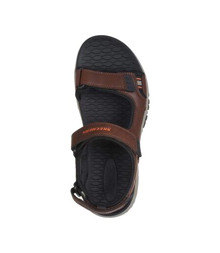 Mens prewitt rigdon sandals brown/black Skechers