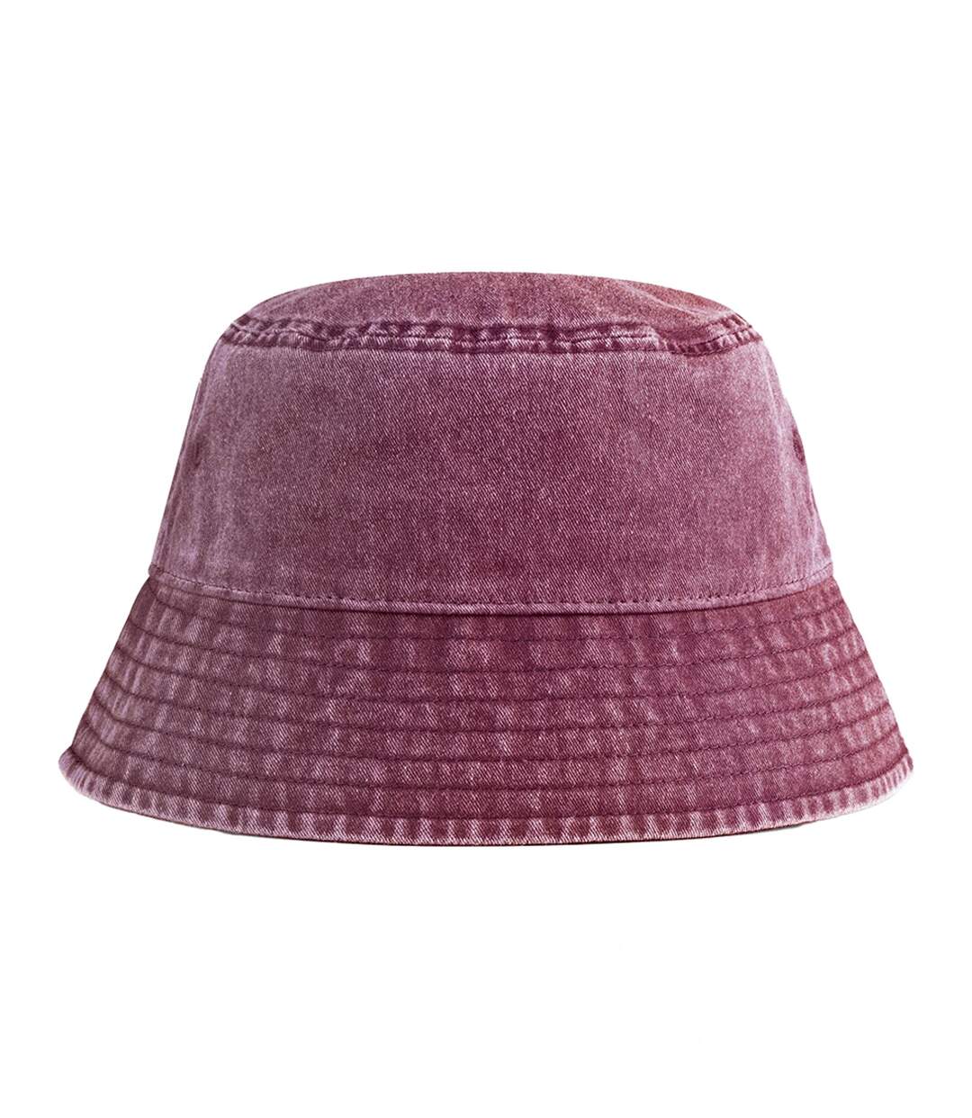 Bob Uni Style Rétro En Coton Adulte Rouge Délavé Beechfield-2