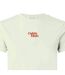 Womens/ladies Flock Print Crew Neck Short-sleeved T-shirt Mint Green Calvin Klein-2
