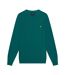 Mens cotton merino crew neck sweater court green Lyle & Scott