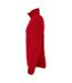 Womens/ladies Basic Polar Fleece Jacket Red Clique-3