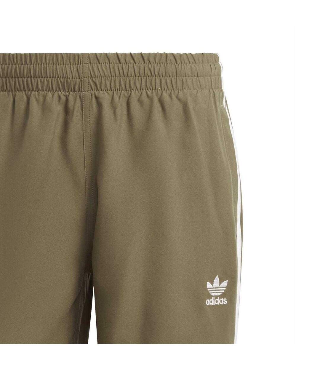 Short De Bain Motif/style 3 Rayures Originals Homme Kaki Blanc Adidas-3