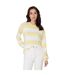 Sweat Motif/style À Rayures Femme Citron Be You-2