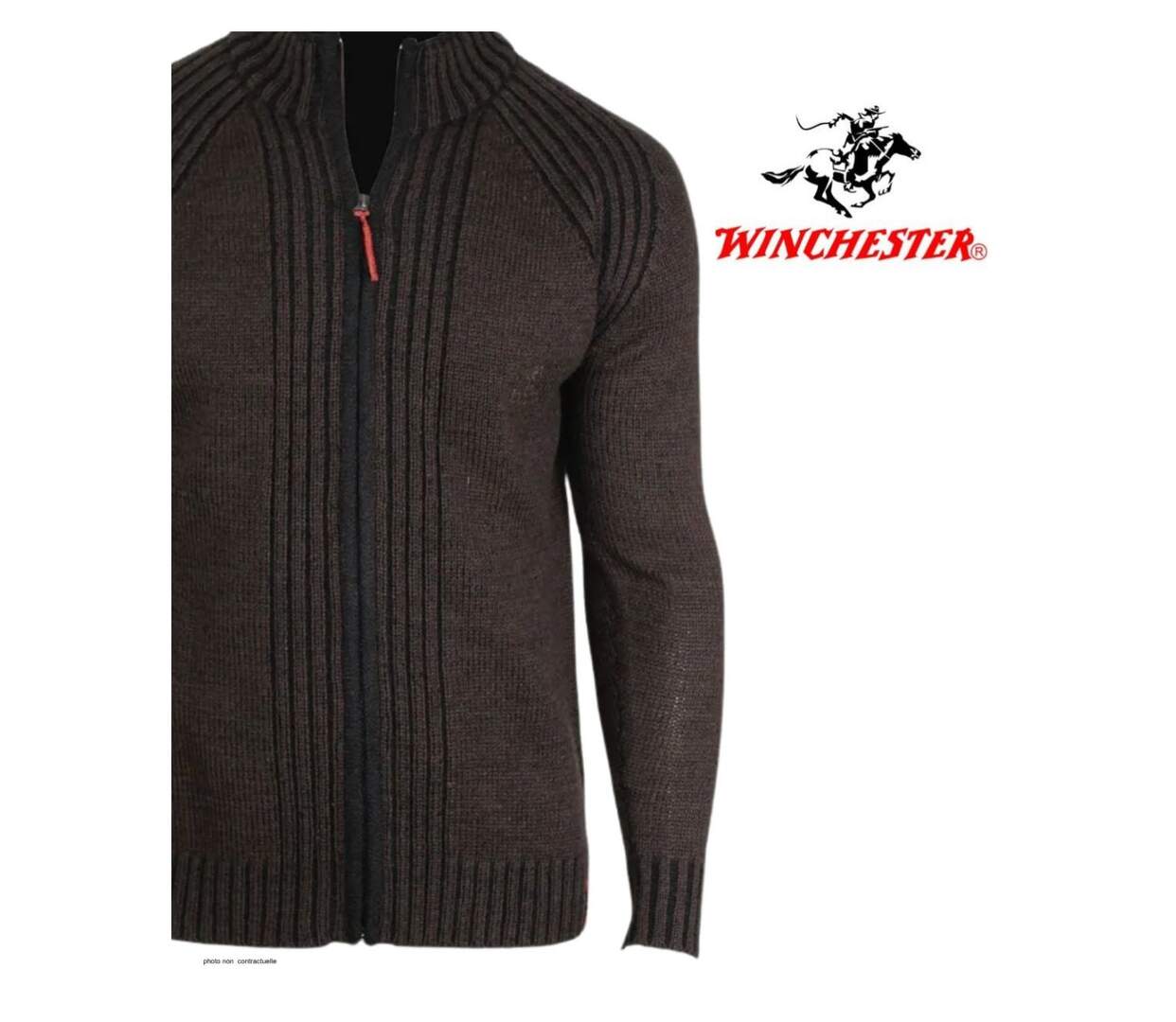 Cardigan homme WINCHESTER CAIMAN2N zippé noir : l'alliance parfaite de la laine et du style raffiné-4