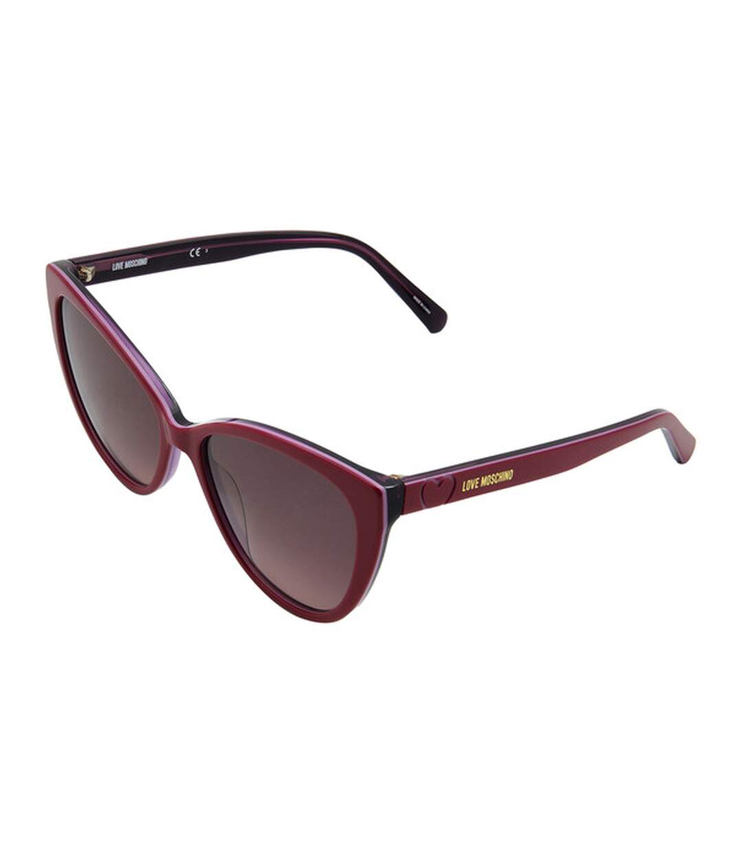 Womens/ladies Cat Eye Sunglasses One Size Cherry Red Moschino-2