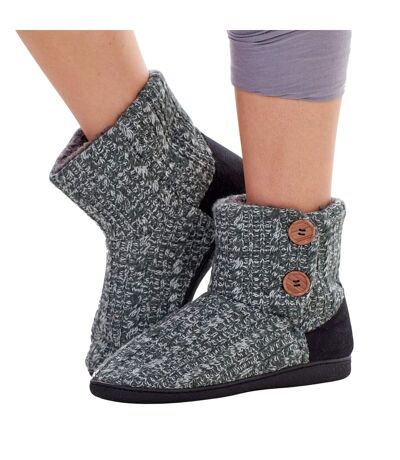 Chaussons Bottines Femme Gris Keanu